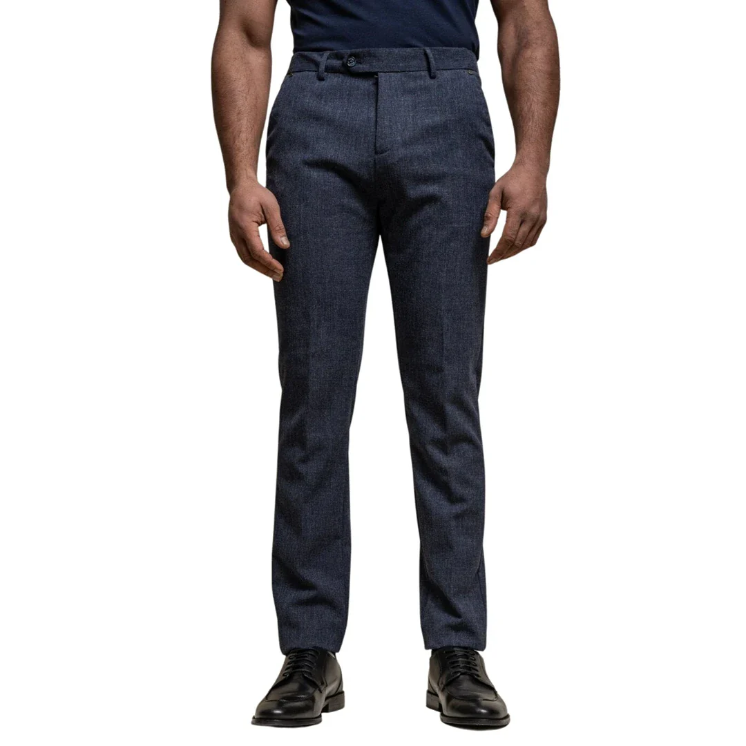 Tokyo – Men’s Navy Blue Trousers - Image 2