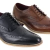 Mens Oxford Shoes With Modern Pattern