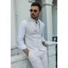 TP-10 – Men’s Summer Suit Waistcoat Trousers Linen Formal Cream Beige Wedding