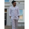 TP-11 – Men’s Summer Suit Waistcoat Trousers Linen Formal Light Grey Wedding