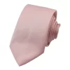Men’s Tie & Hankie Handkerchief Pocket Square Neck Tie Satin Silk Light Dusty Pink Peach