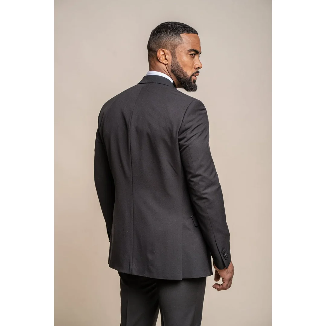 Tux – Men’s Black Classic Tuxedo Blazer - Image 2