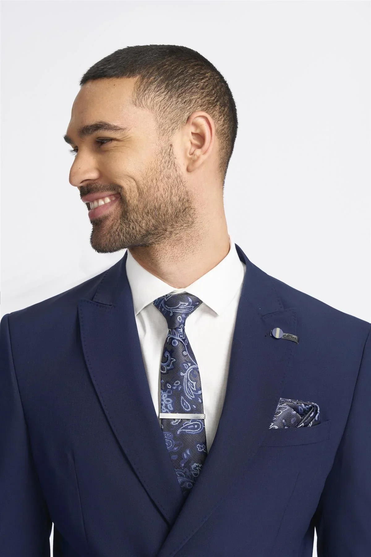 Victorious – Men’s Navy Blue Double Breasted Blazer - Image 2