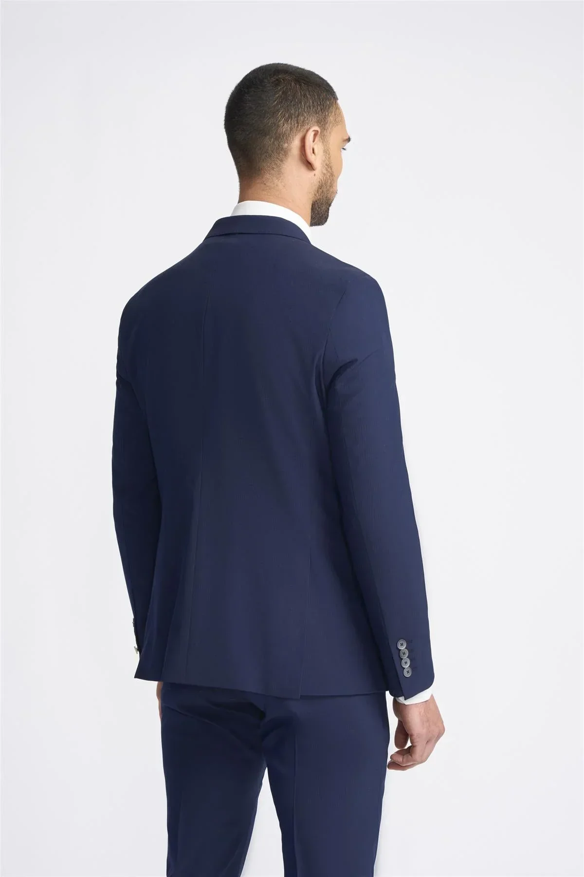 Victorious – Men’s Navy Blue Double Breasted Blazer - Image 3