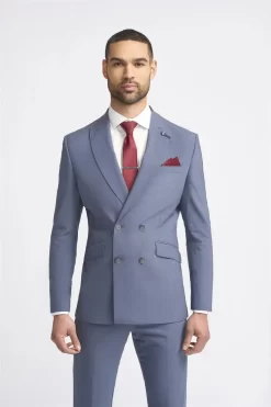 Victorious – Men’s Grey 2 Piece Double Breasted Suit