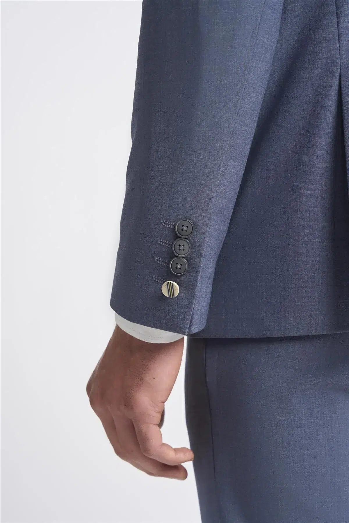 Victorious – Men’s Grey 2 Piece Double Breasted Suit - Image 3